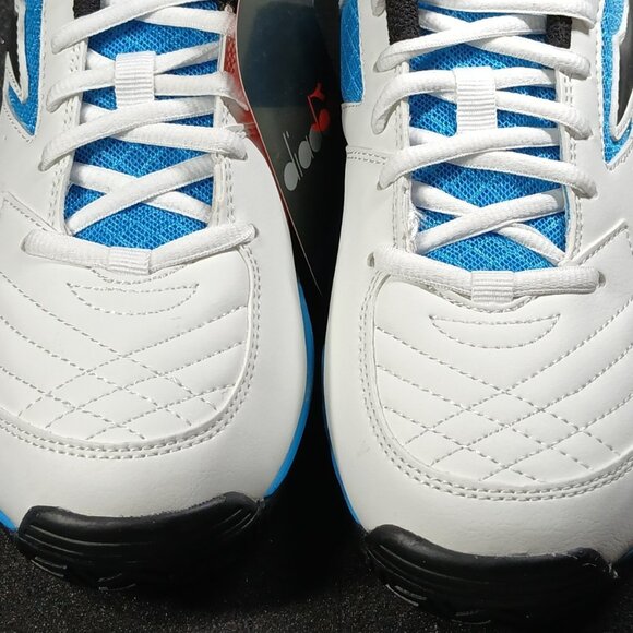 Diadora S.Challenge 2 AG Soccer Cleats White/Black/Blue Women’s 9.5 NWT Open Box - Picture 8 of 15